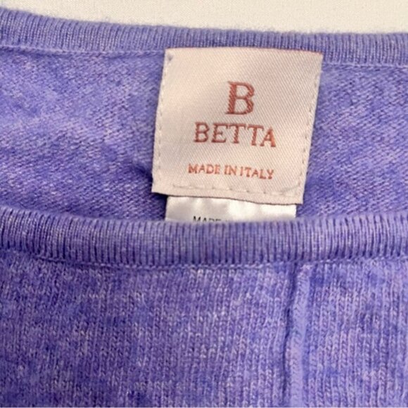 Made in Italy Merino Wool Cashmere Tunic Sweater Periwinkle | Women's Medium - Picture 2 of 8